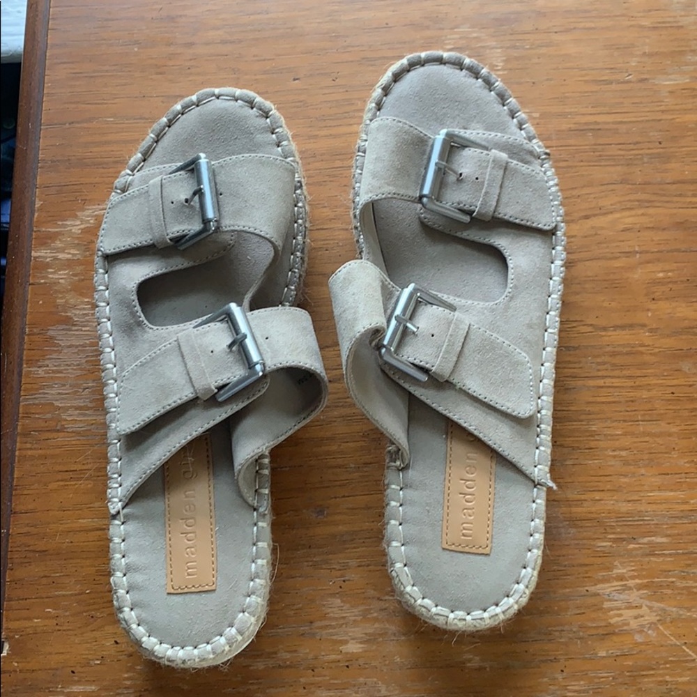 Madden Girl Double Buckle Platform Sandals